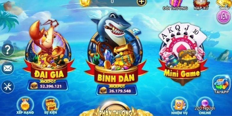 Phòng game liên kết khi chơi bắn cá thần tài tại 88bet